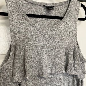 AQUA cold shoulder sweater dress